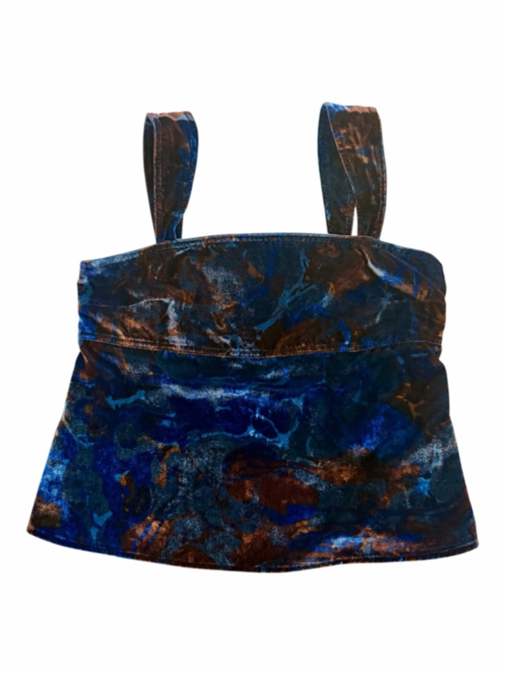 PILCRO Velvet Flyaway Top Boho Chic Feminine Small - Picture 4 of 8